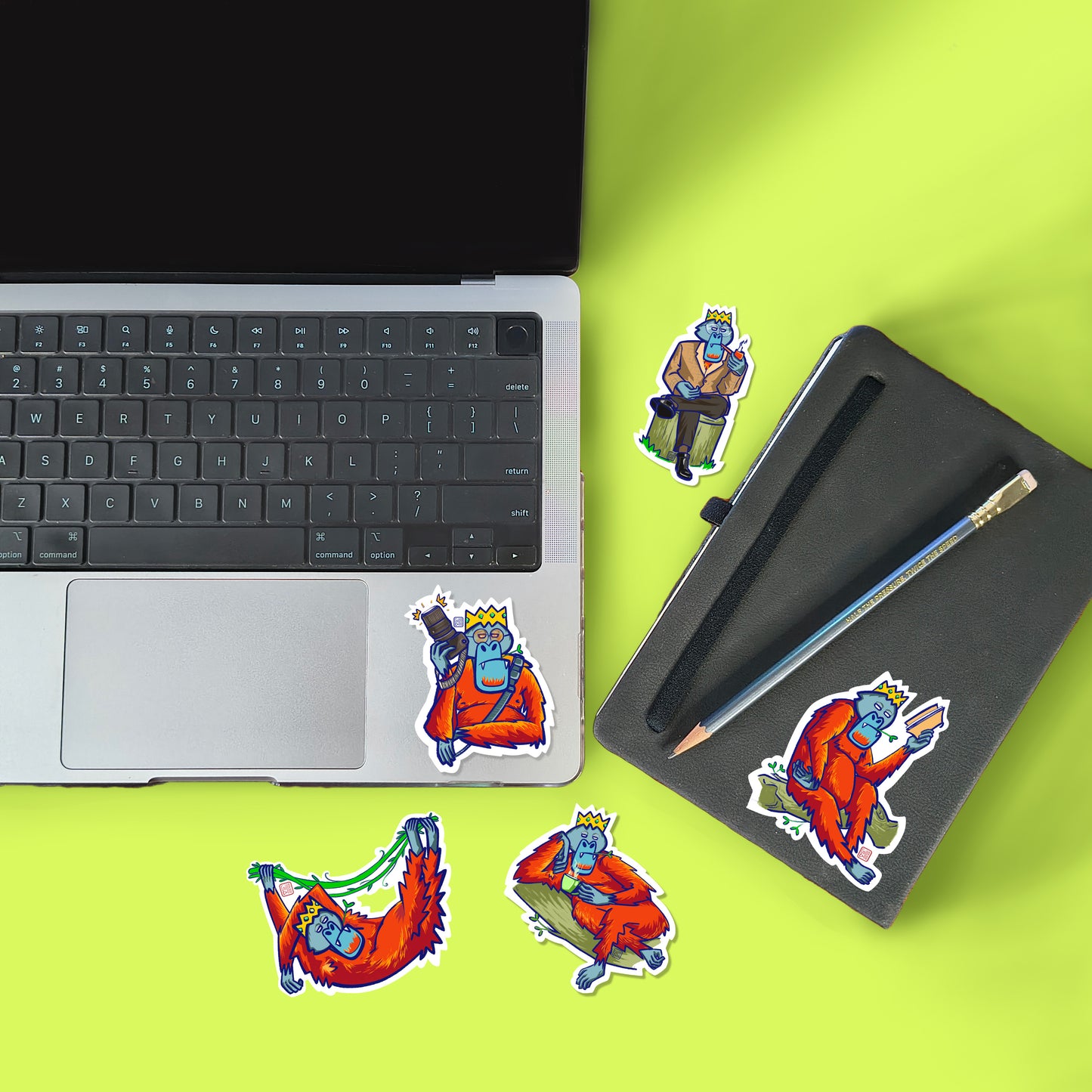 Aurum - the orangutan (All stickers)